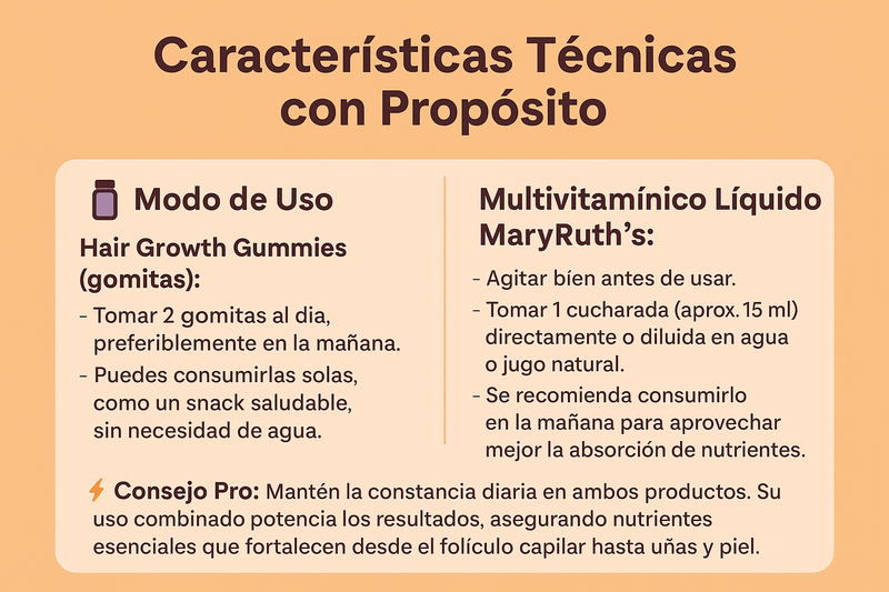 ✨“Combo Tratamiento Crecimiento Plus”✨  Mary Ruth + Hair Growth
